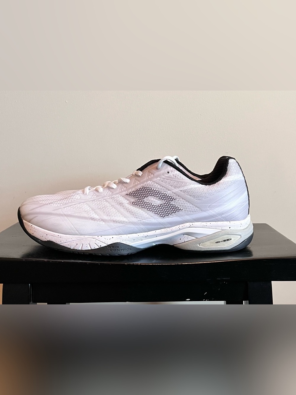 LOTTO Mens 13 Mirage 300 III SPEED Tennis Pickleball White/Black Sneakers Shoes